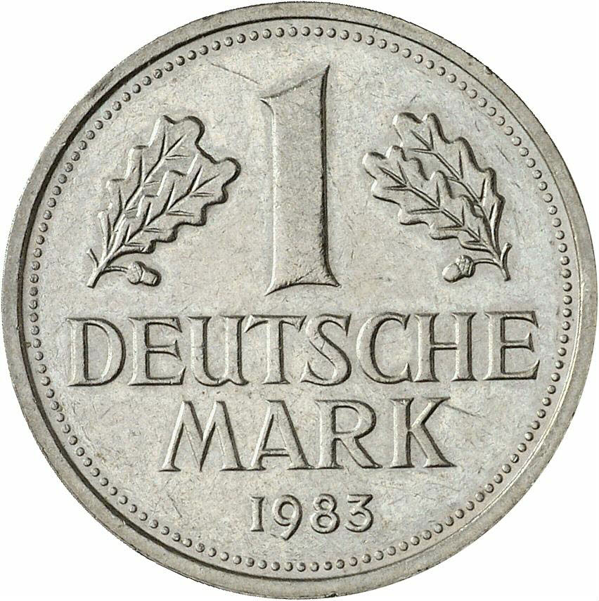DE 1 Deutsche Mark 1983 F