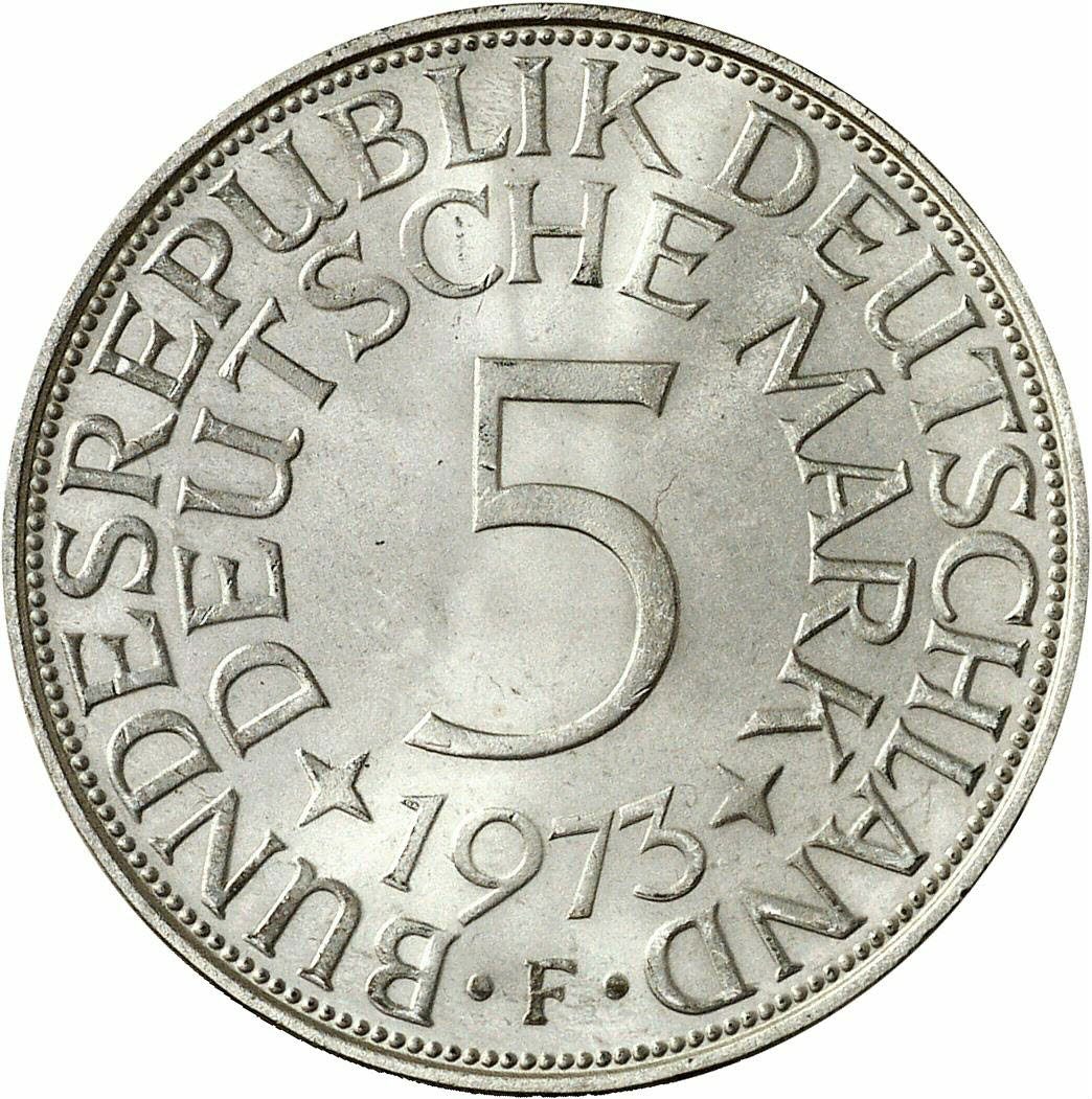 DE 5 Deutsche Mark 1973 F