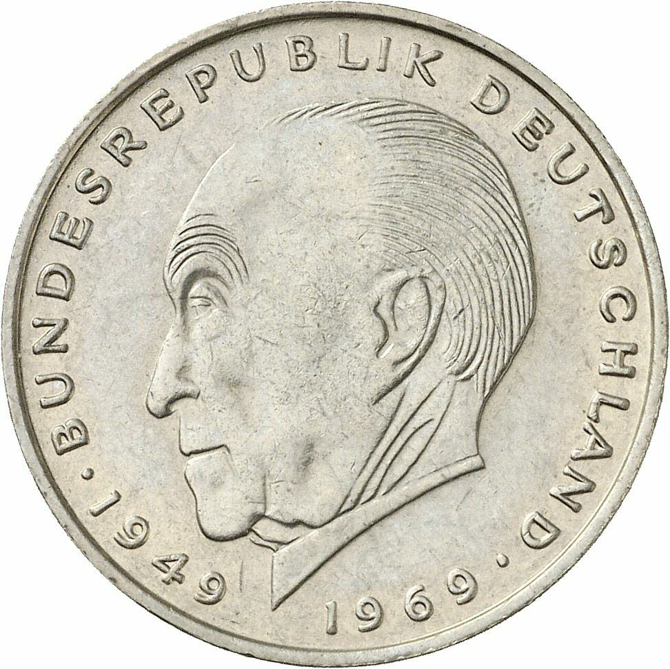 DE 2 Deutsche Mark 1971 D