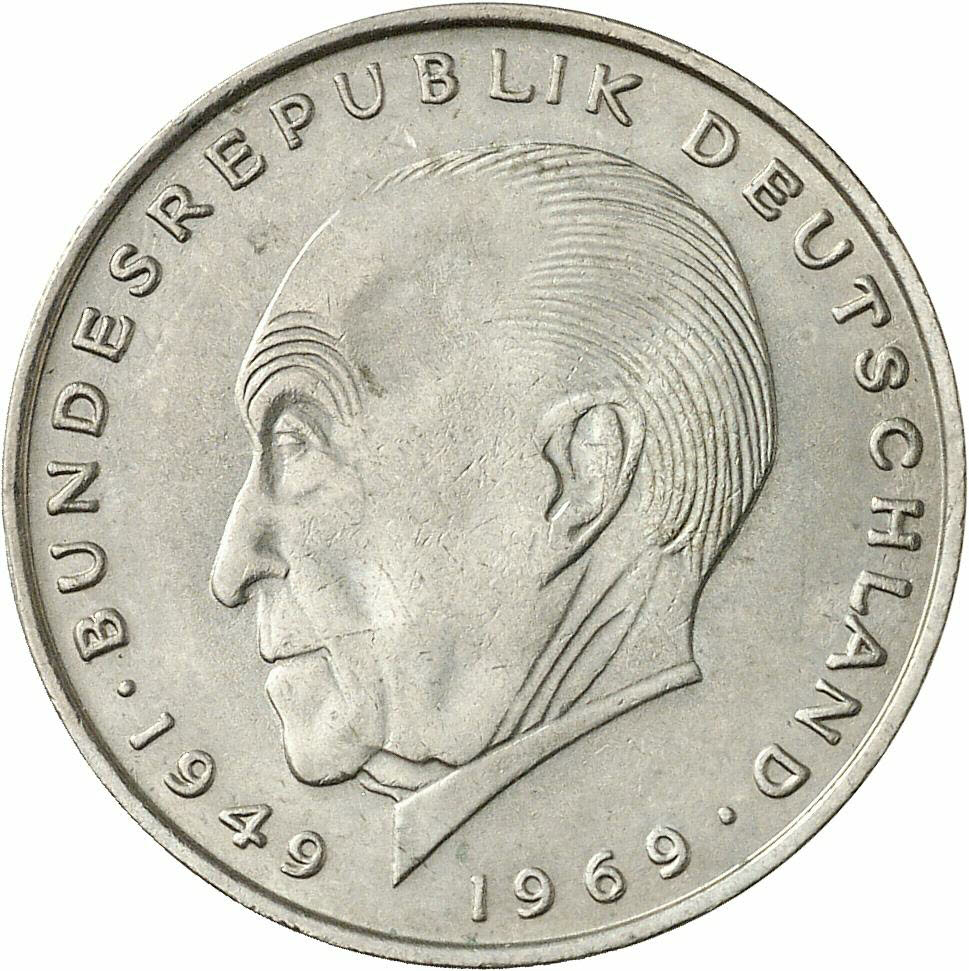 DE 2 Deutsche Mark 1972 D