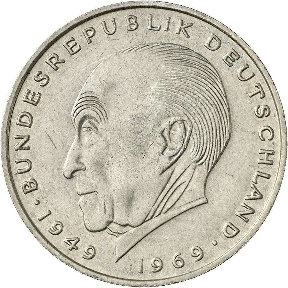 DE 2 Deutsche Mark 1973 D