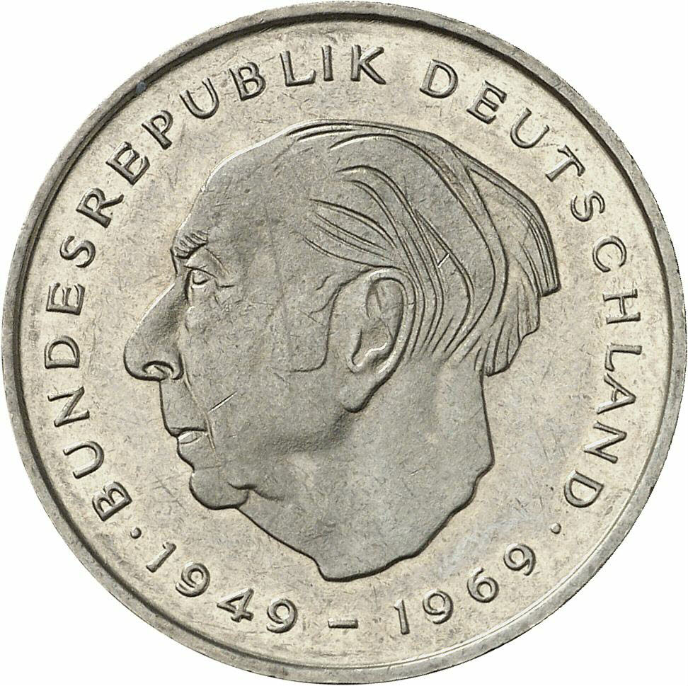 DE 2 Deutsche Mark 1976 F