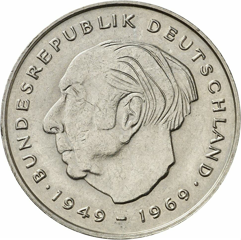 DE 2 Deutsche Mark 1977 F