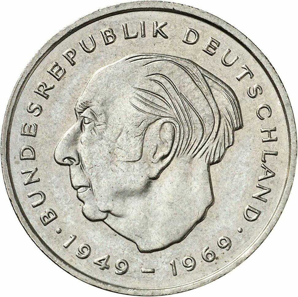DE 2 Deutsche Mark 1970 J