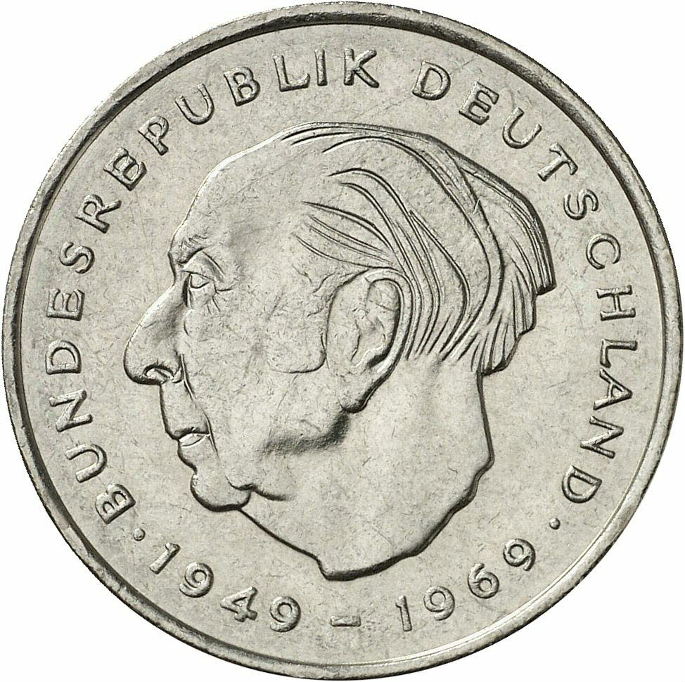 DE 2 Deutsche Mark 1972 J