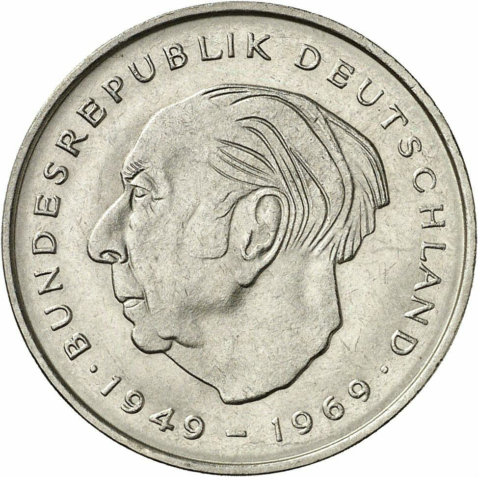 DE 2 Deutsche Mark 1973 F