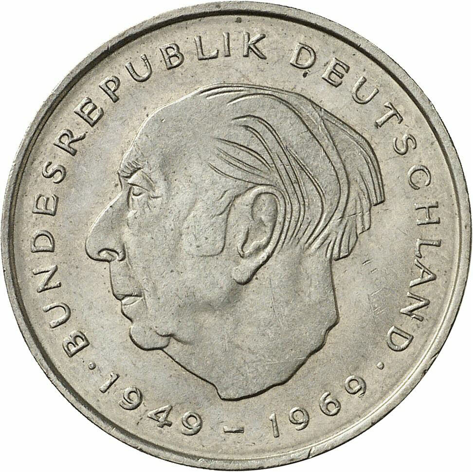 DE 2 Deutsche Mark 1974 F