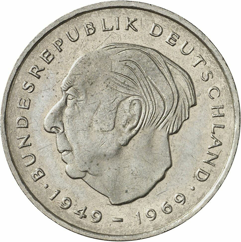 DE 2 Deutsche Mark 1974 J