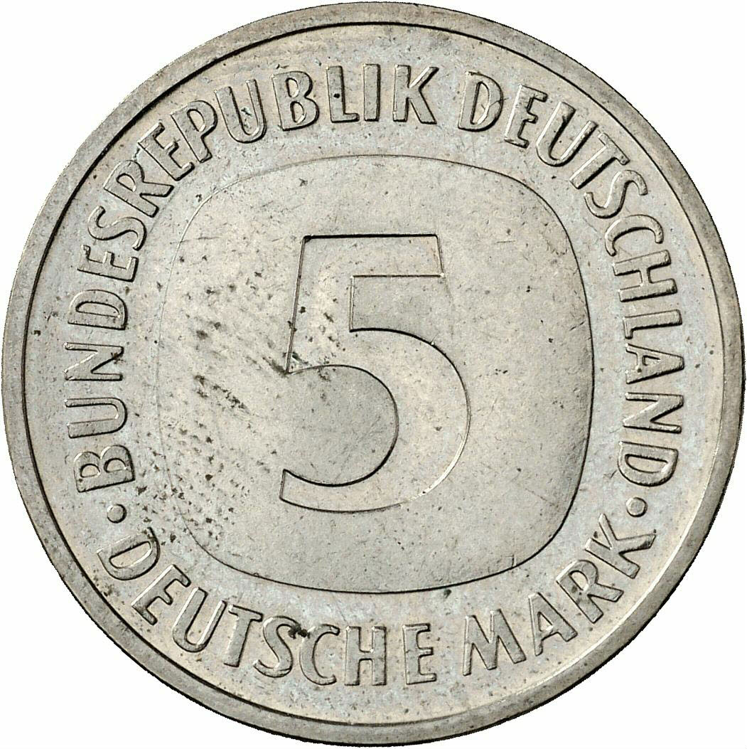 DE 5 Deutsche Mark 1989 D