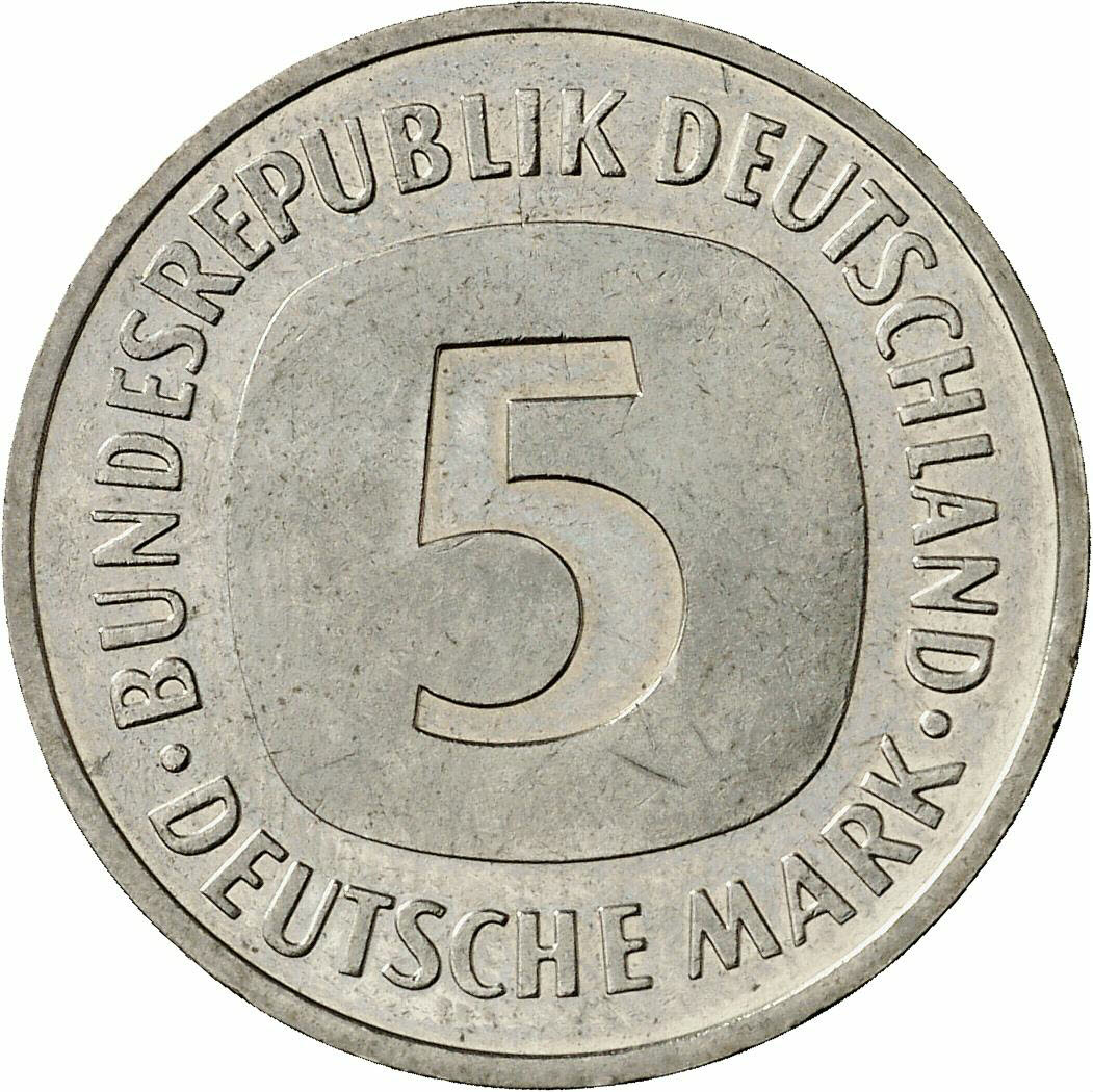 DE 5 Deutsche Mark 1990 D