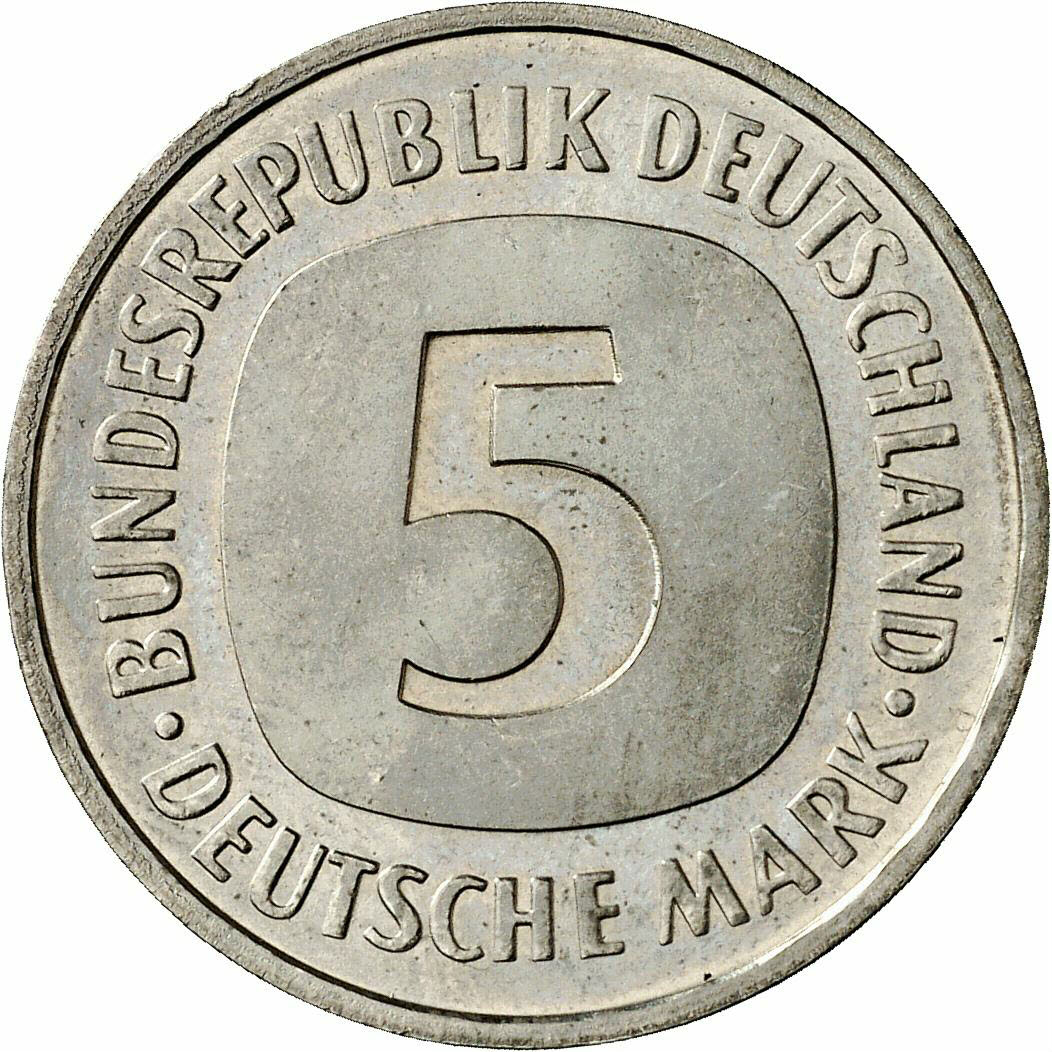 DE 5 Deutsche Mark 1990 F