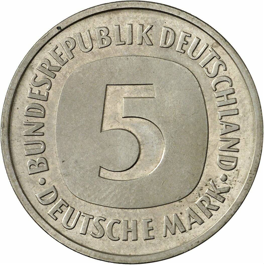 DE 5 Deutsche Mark 1979 J
