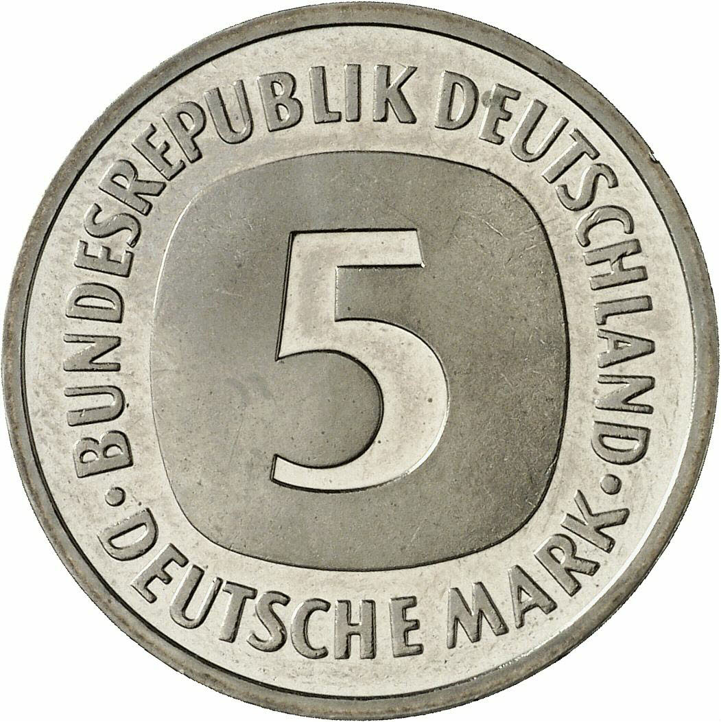 DE 5 Deutsche Mark 1996 J