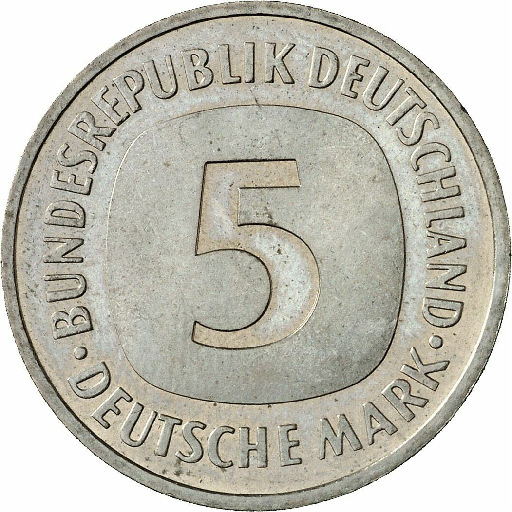 DE 5 Deutsche Mark 1991 D