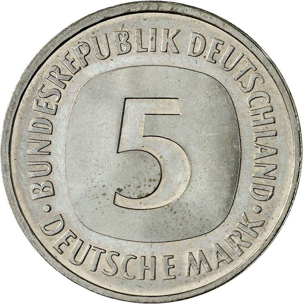 DE 5 Deutsche Mark 1991 F