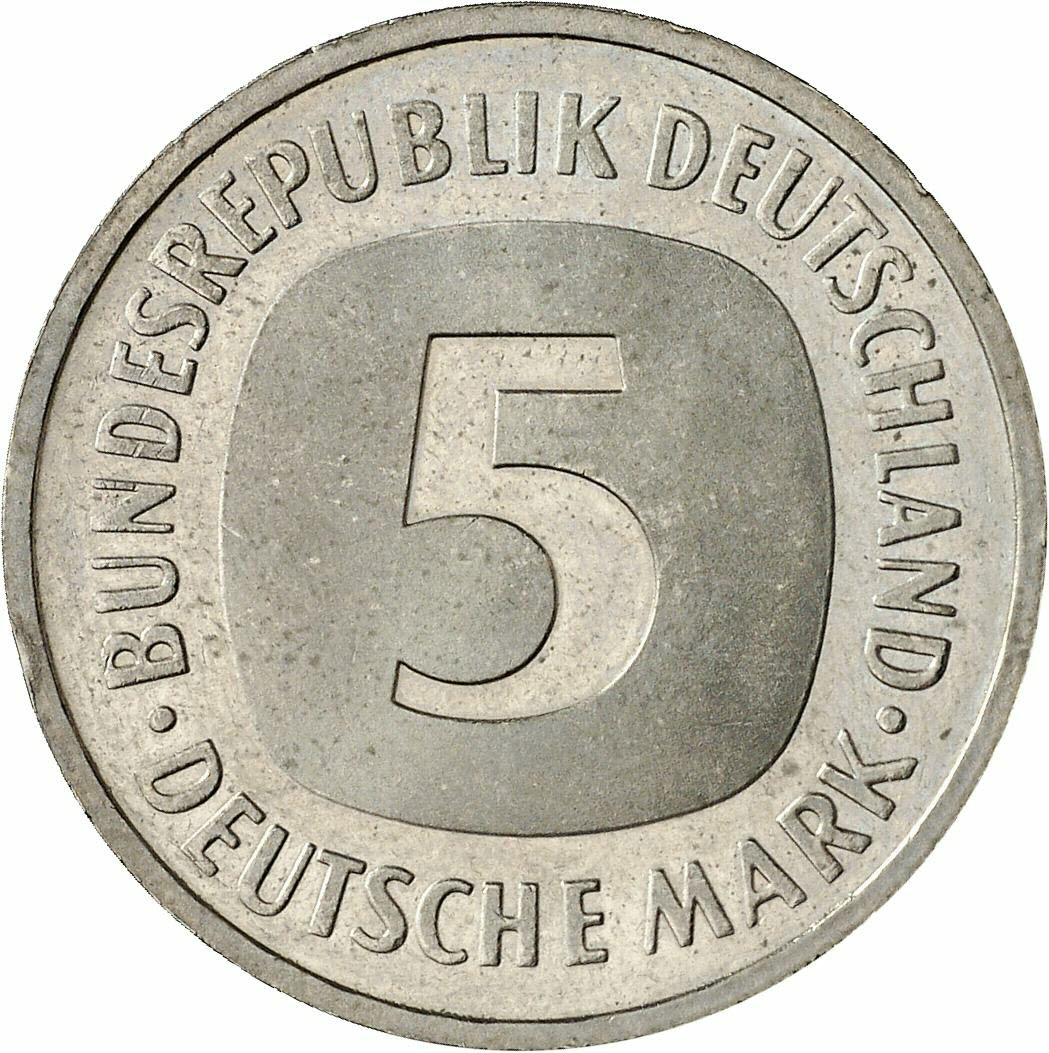 DE 5 Deutsche Mark 1991 J