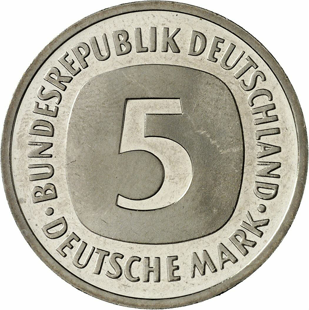 DE 5 Deutsche Mark 1997 J