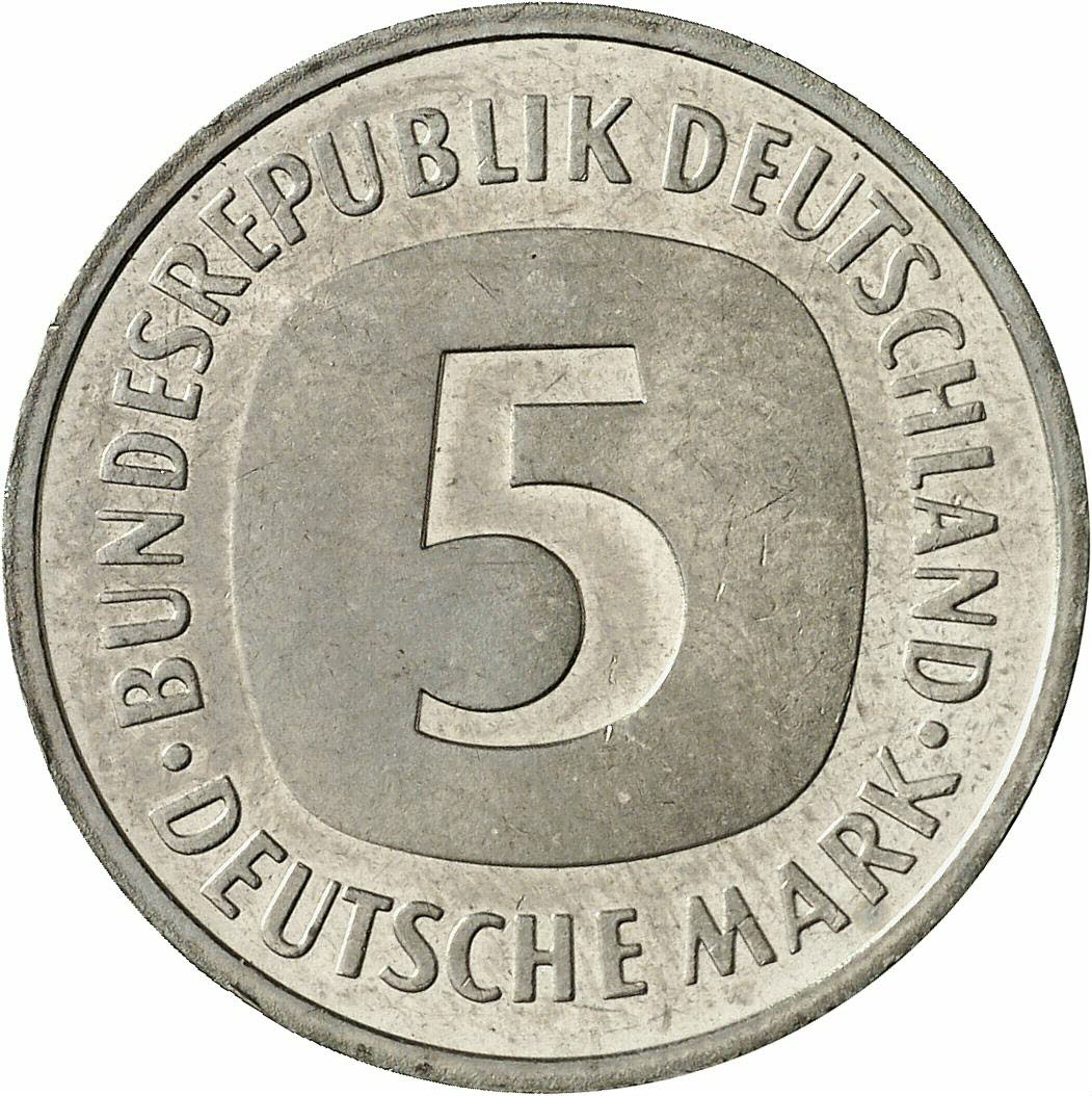 DE 5 Deutsche Mark 1992 J
