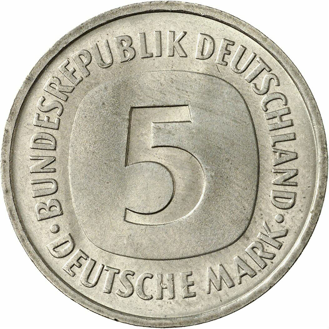 DE 5 Deutsche Mark 1976 F