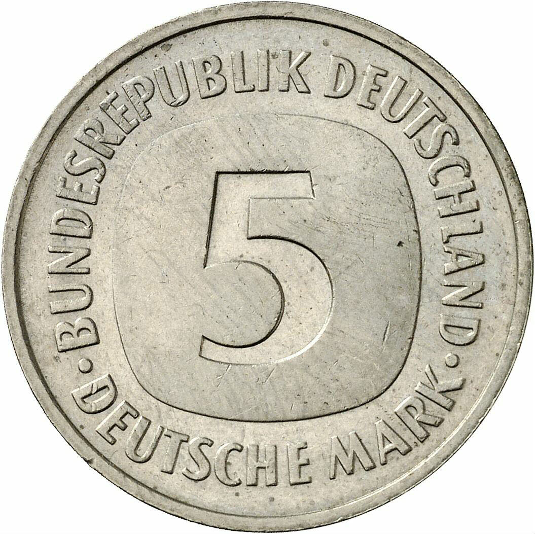 DE 5 Deutsche Mark 1976 G