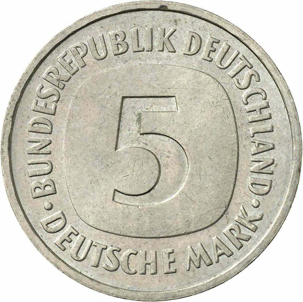 DE 5 Deutsche Mark 1977 F