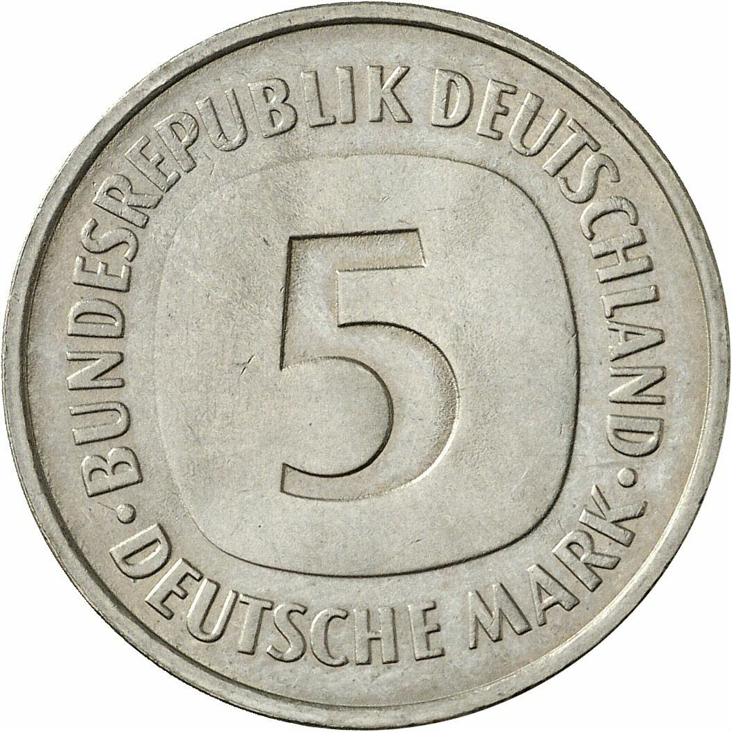 DE 5 Deutsche Mark 1977 G