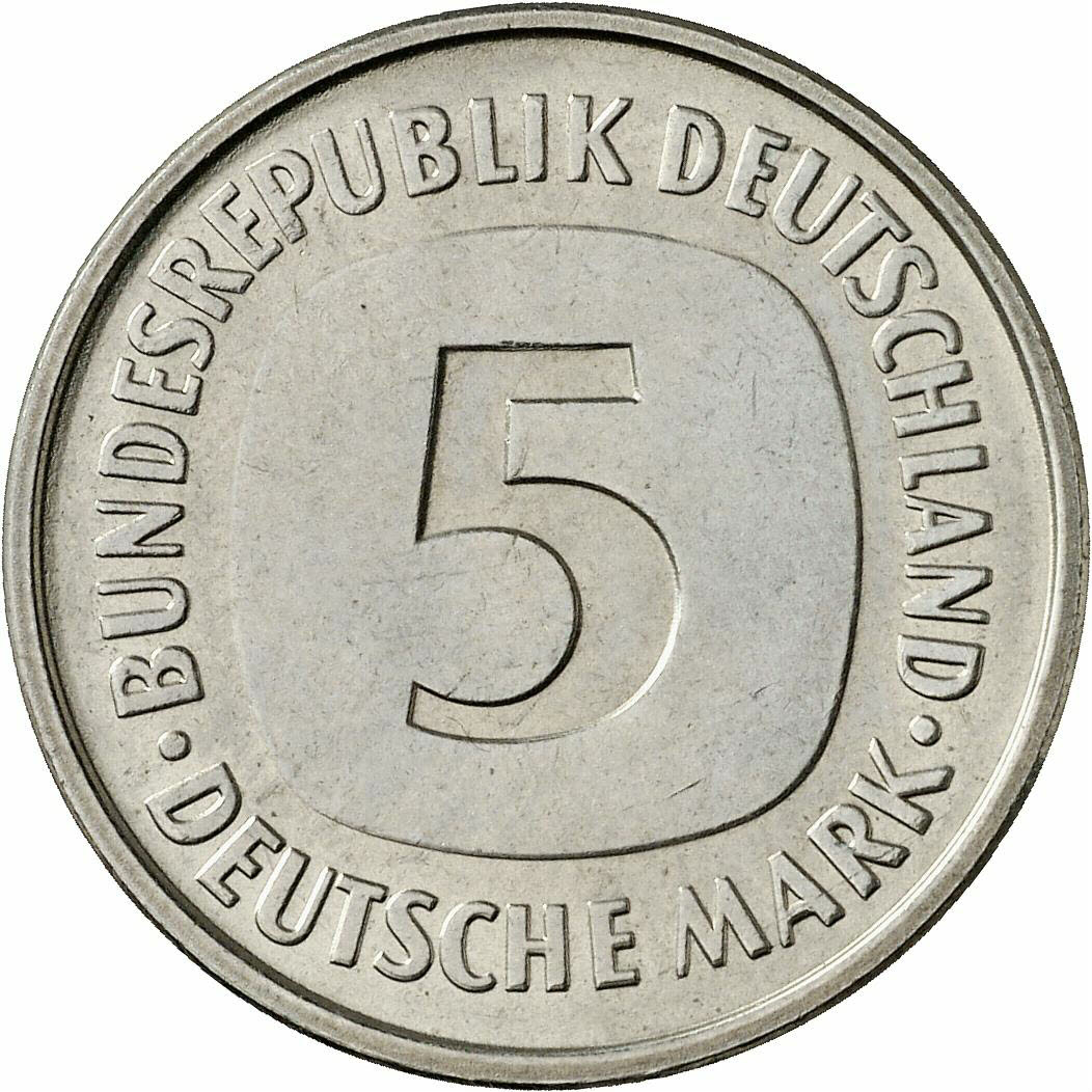 DE 5 Deutsche Mark 1978 F
