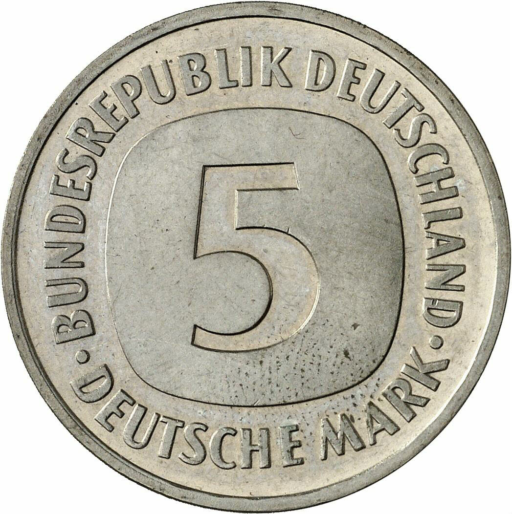 DE 5 Deutsche Mark 1984 D