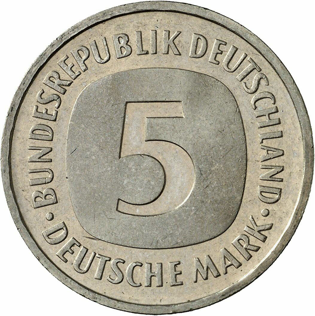 DE 5 Deutsche Mark 1985 F