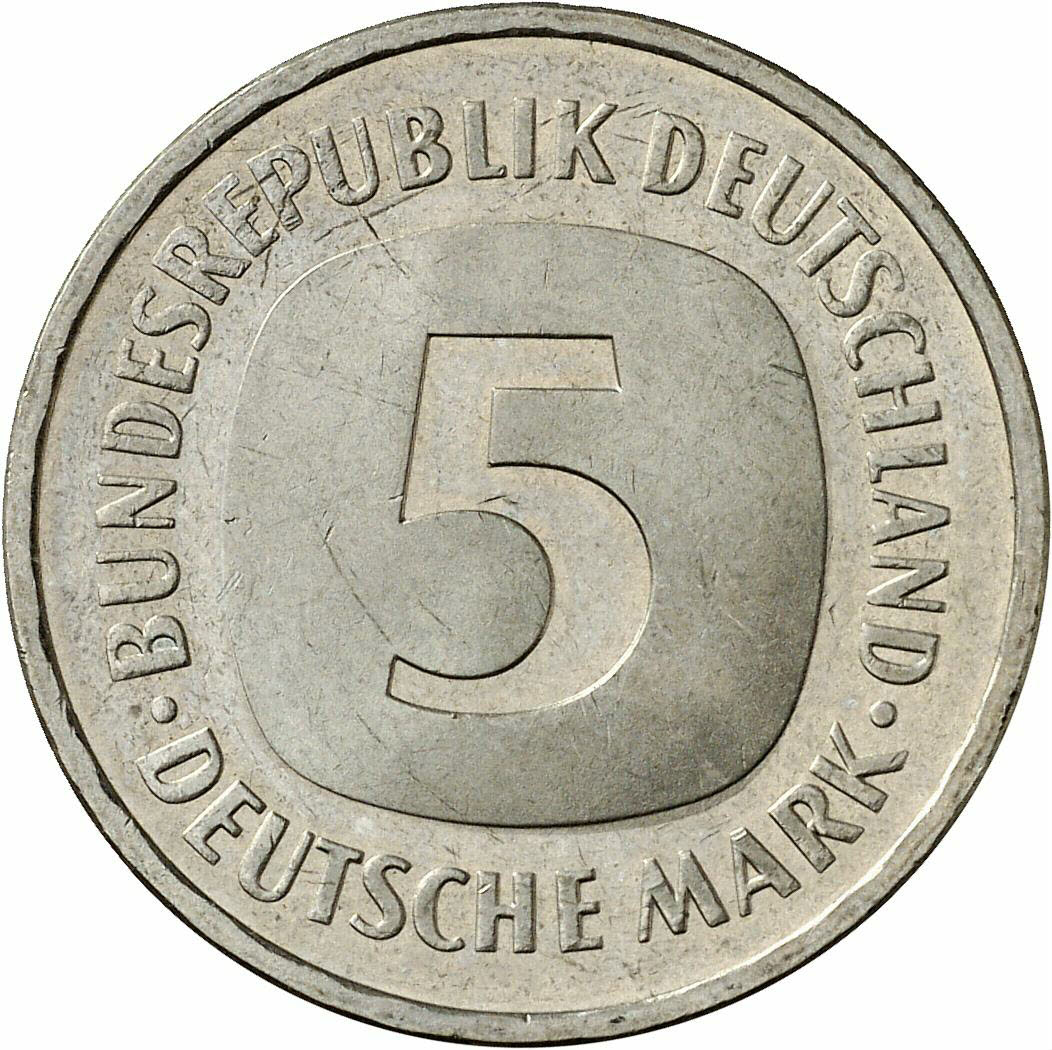 DE 5 Deutsche Mark 1985 J