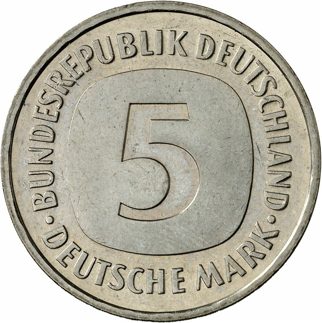 DE 5 Deutsche Mark 1986 D