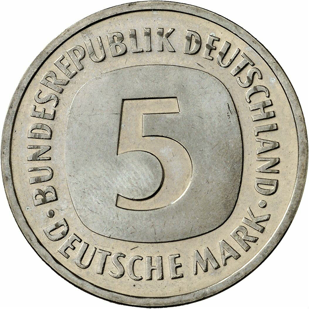 DE 5 Deutsche Mark 1987 D