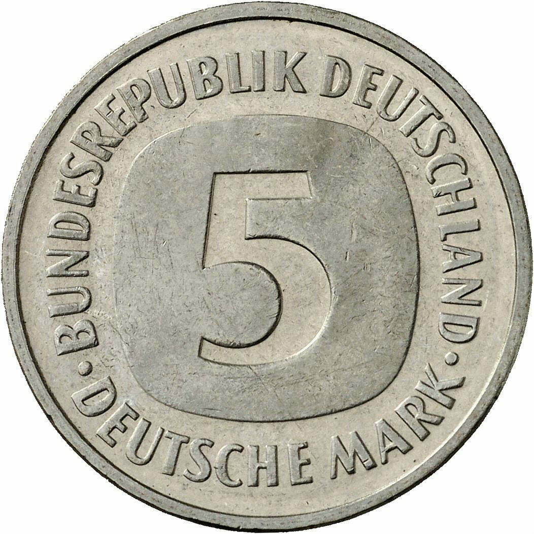 DE 5 Deutsche Mark 1987 F