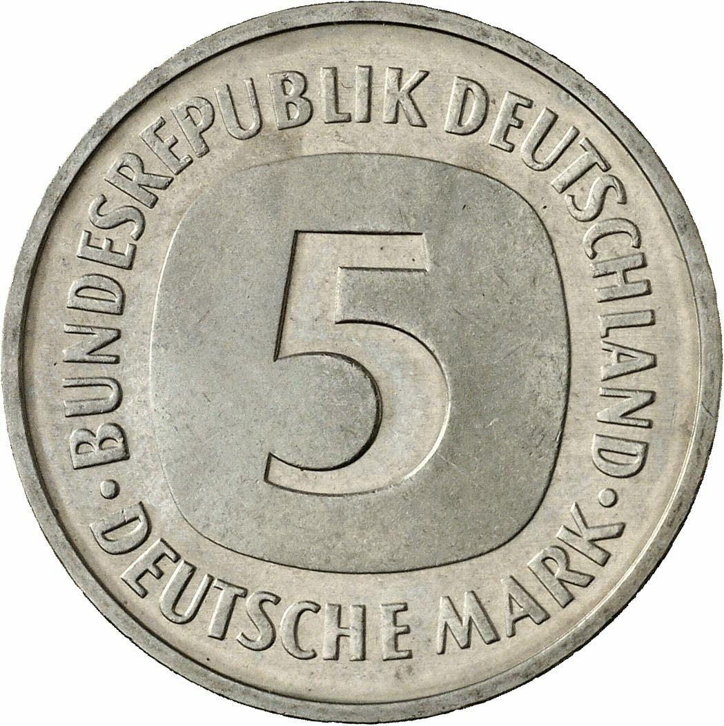 DE 5 Deutsche Mark 1987 G