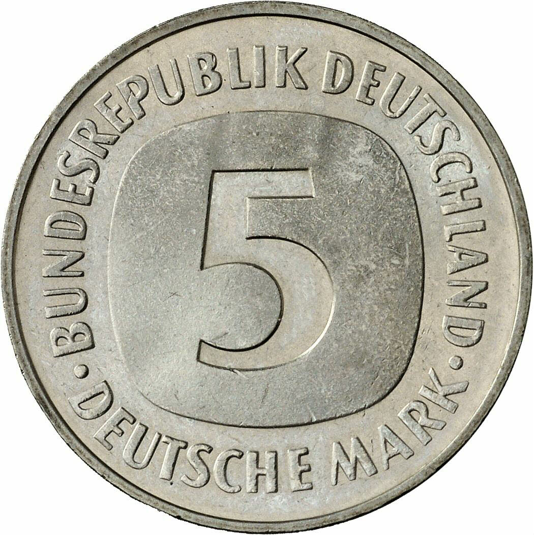 DE 5 Deutsche Mark 1987 J