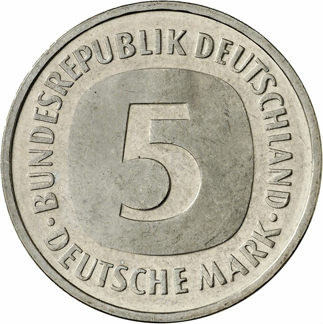 DE 5 Deutsche Mark 1988 D