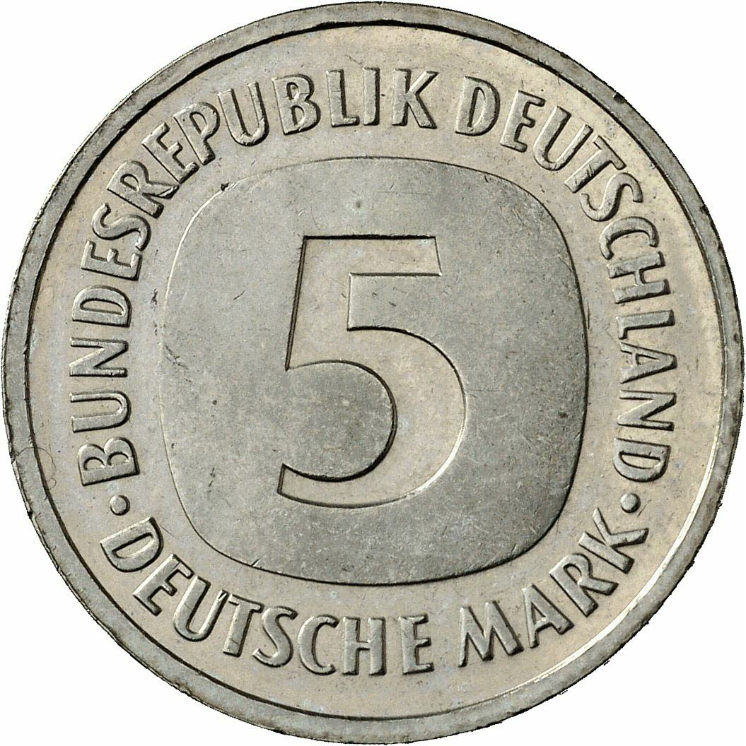 DE 5 Deutsche Mark 1988 F