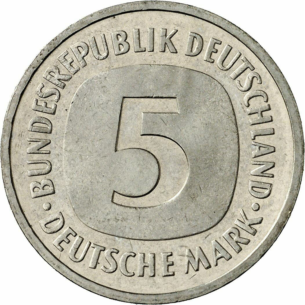 DE 5 Deutsche Mark 1988 J
