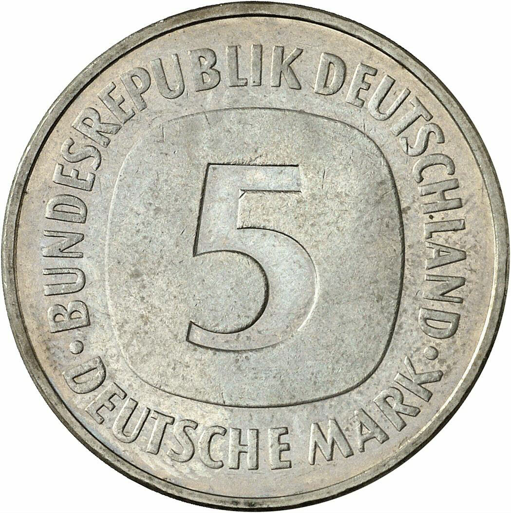 DE 5 Deutsche Mark 1975 F