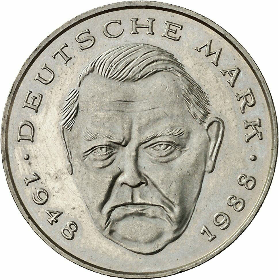DE 2 Deutsche Mark 1988 J