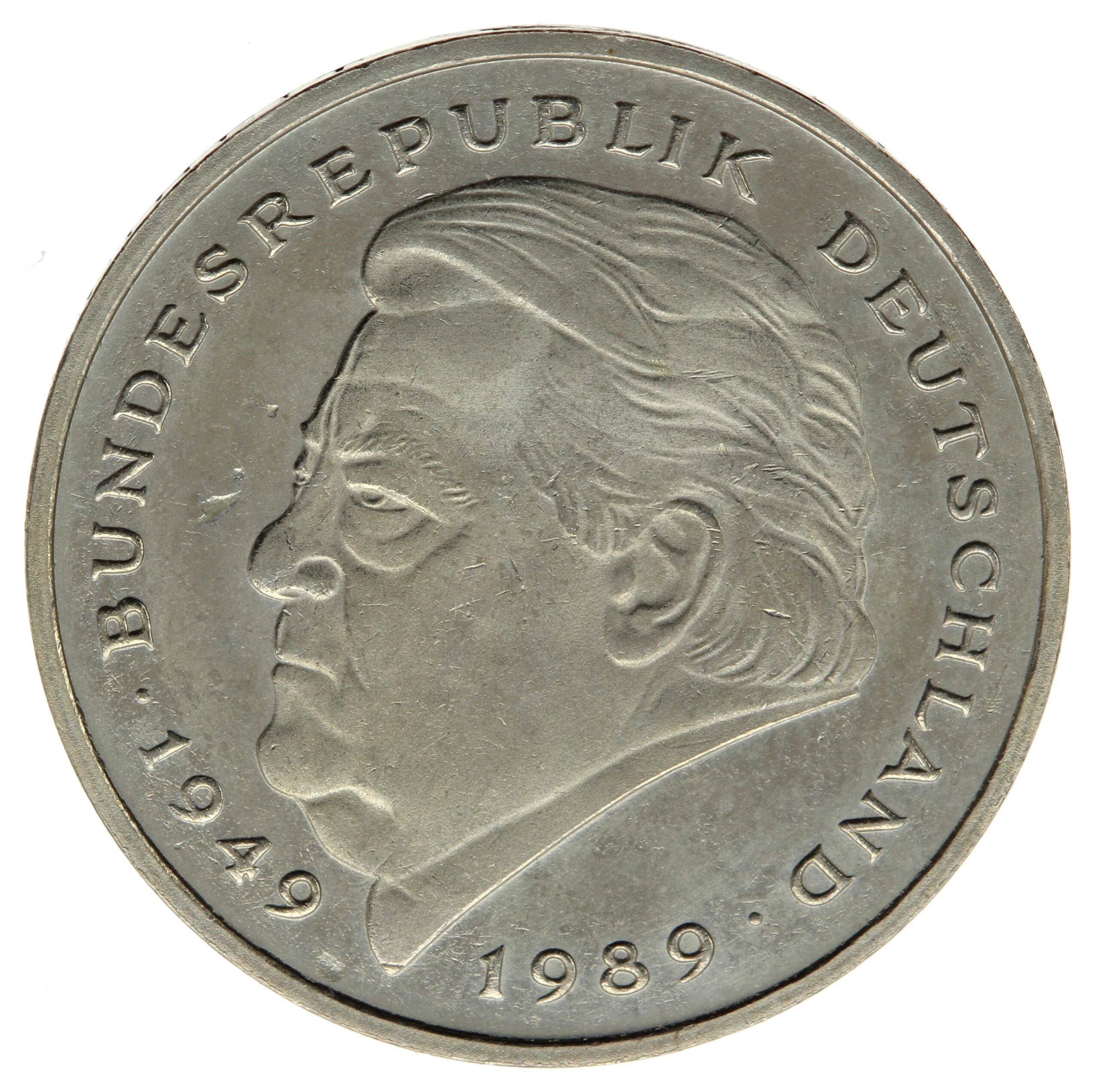 DE 2 Deutsche Mark 1990 F