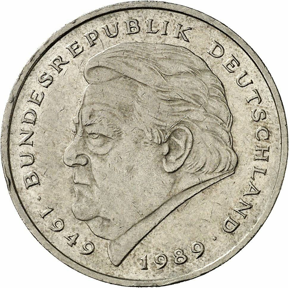 DE 2 Deutsche Mark 1993 F