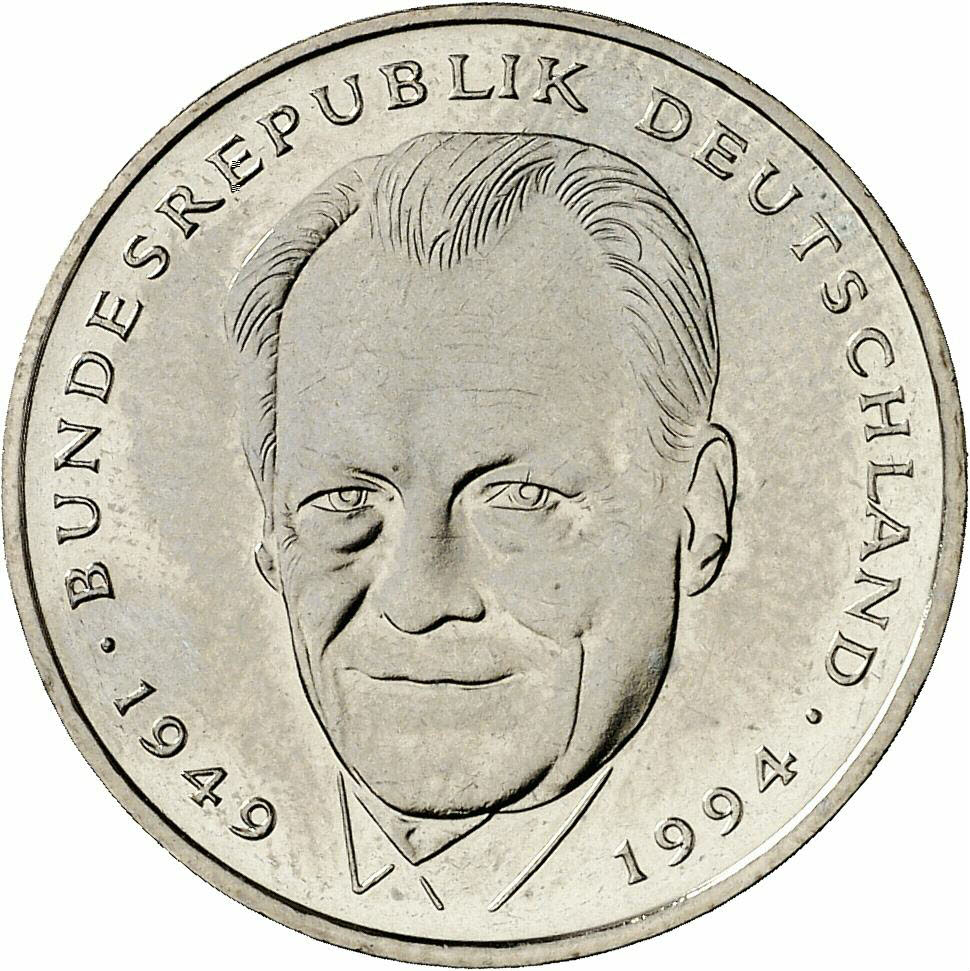 DE 2 Deutsche Mark 1995 D