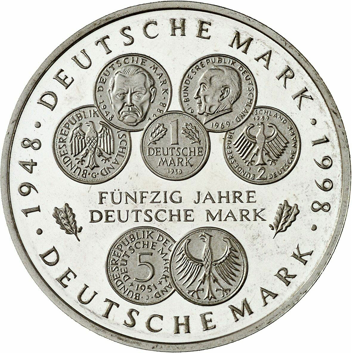 DE 10 Deutsche Mark 1998 F
