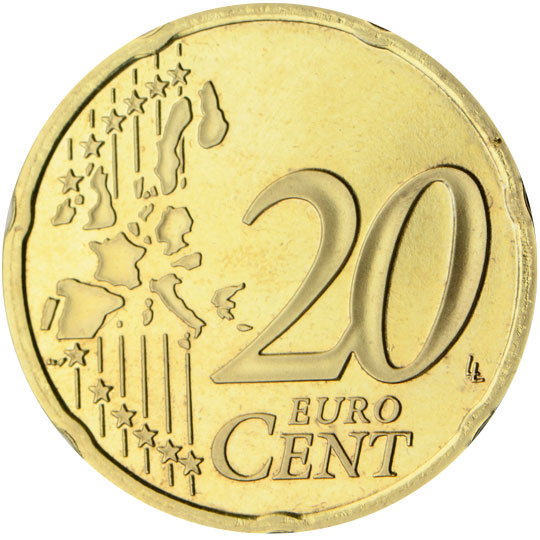 ES 20 Cent 2001 Real Casa de la Moneda Logo