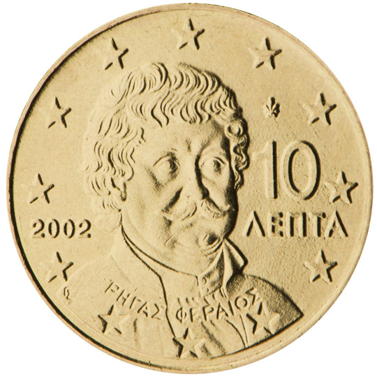GR 10 Cent 2002 Palmette; F