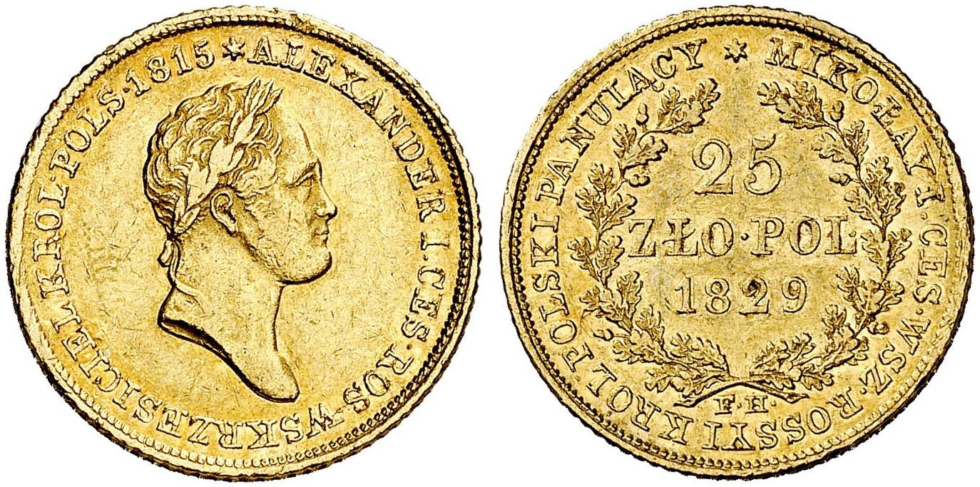 PL 25 Zloty 1829