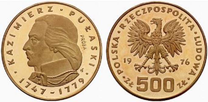 PL 500 Zloty 1976 monogram MW