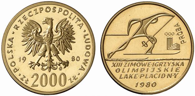 PL 2000 Zloty 1980 monogram MW