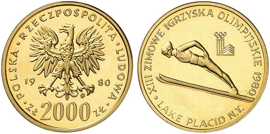 PL 2000 Zloty 1980 monogram MW